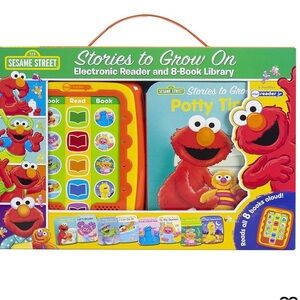 Sesame Street Green Electronic Reader Set- 8 Books